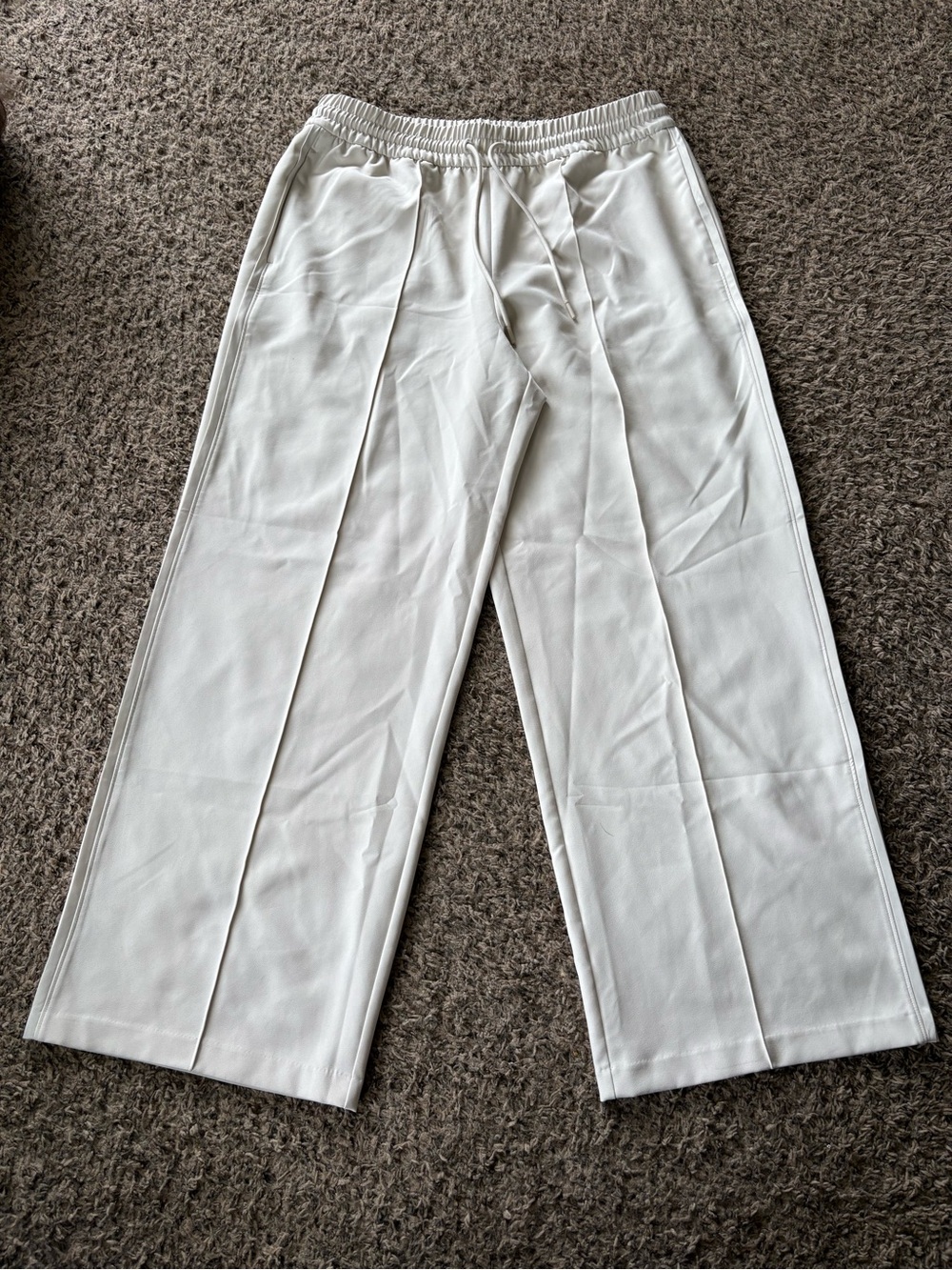 Athleta Endeavor High Rise Relaxed Pant Beige size L